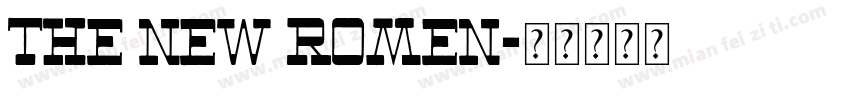 THE NEW ROMEN字体转换